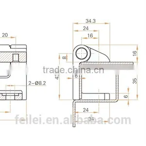 2015 New Security Hidden Cabinet Hinge With CE Rohs Certificate thumbnail-6
