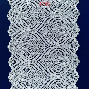 Lace Realm Stretch Floral Pattern Lace Ribbon Trim for Sewing Gift Package Wrapping Floral Designing & Crafts thumbnail-5