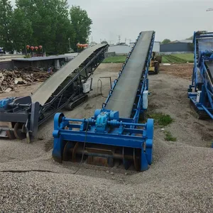 Mobile Spiral Feeding Conveyor Remote Control Material Scraping and Loading Machine thumbnail-1