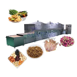 Tunnel Type Black Soldier Fly Maggot Mealworm Pepper Microwave Sterilization Dryer EPC thumbnail-1