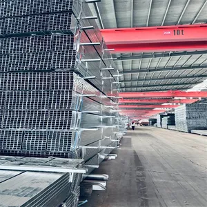 ASTM A500 Q235B Square Rectangular Welded Steel Pipe SHS RHS Hollow Tube For Prefab House Frame thumbnail-4