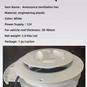 VS-001 Universal Ambulance Ventilation Fan 12V White for Special Vehicle Camppervan Conversion Car thumbnail-4