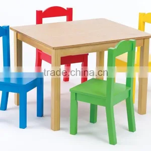 High Quality Kids' Table and 4-Chair Set thumbnail-2