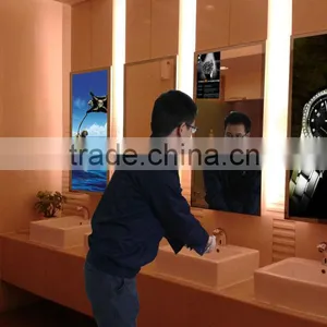 Ultra Slim Visual Hd Advertising Display Tv Bracket Magic Mirror Screen Kiosk Totem Lcd Display With Advertising thumbnail-5