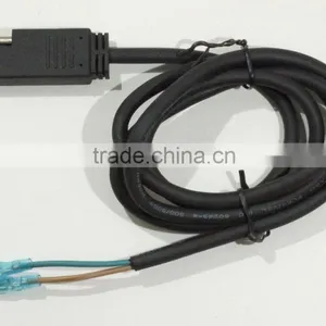 3 Pin SAE Plug With H05RN-F 2*1.0mm of Cable and Crimpprd 187 Terminal Wire Harness thumbnail-1