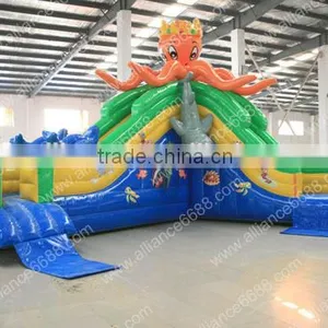 Hot Sale Swimming Pool Equipment Octopus Water Slide Amusement Equipment thumbnail-1
