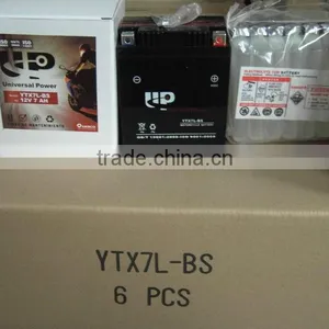 Super Panimulang Motorsiklo Baterya YTX7-BS 12V 7Ah thumbnail-1