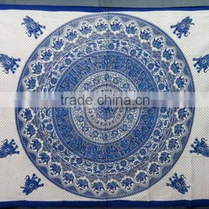Jaipur Cotton Printed Bed Sheets Mandala Tapestry thumbnail-1