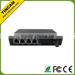 4 Ports and 2 SFP Ports Gigabit Ethernet Optical Fiber Switch thumbnail-1