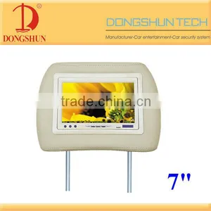 7" Universal Car Headrest Lcd Monitor With Pillow thumbnail-1