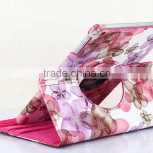 Fashion Peach Flower Series For IPad Mini 4 Flip Leather Case 360 Degree Rotation Case TB-0004 thumbnail-6