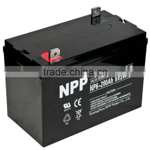 6v 200ah Back -up Battery Sealed Lead Acid Rechargeable Battery thumbnail-1
