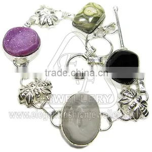 Gemstone Silver Bracelet thumbnail-1