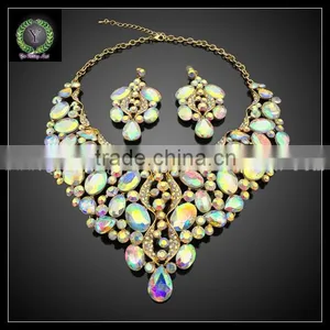 Newest Trending African Wedding Jewelry Luxury Set KHK727 thumbnail-1