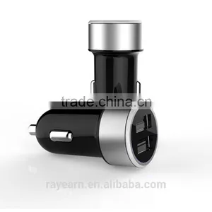REYON 4.8A/24W 2 Smart Port Car Charger for Tablet IPhone 6S Plus 6 Plus 6 5SE 5S 5 5C 4S, Samsung Galaxy S7 S6 Edge thumbnail-1