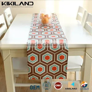 Nice Handmade Heat Transfer Printing Geometric Figure Table Runners thumbnail-1