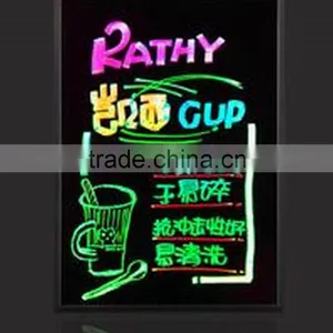 Edgelight AF32A Customized Wholesale Best Quality RGB Flashing Colored Neon Dry Erase Boards Advertising Light Chalk Boards thumbnail-2