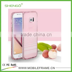 Colorful TPU Case for Samsung Galaxy S6 Edge With Diamond thumbnail-3