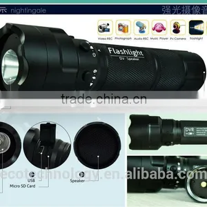 55$ 720P HD Police Equipment Waterproof LED HD Flashlight DVR With Speaker thumbnail-1