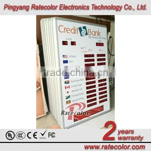 2 Columns and 12 Rows LED Exchange Rate Board for DES Share Market thumbnail-4