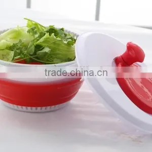 Food Grade Easy Use Vegetable Tools OEM Collapsible Salad Spinner thumbnail-2