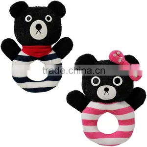 Soft Plush Animal Baby Rattle Noise Maker Squeaky Toy thumbnail-1