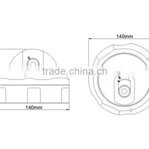 Kendom Cost Effective ir IP66 Weather Proof Ahd High Difination Dome Camera With Varifocal Lens thumbnail-4
