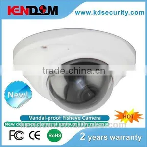Kendom Hot Sales Vandal-proof Fisheye Camera 420/600/700/800TVL/1.0/1.3Mega 150 Degree Supper Wide View Angle thumbnail-1