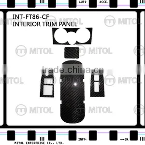 Interior Trim Panel Sticker For Toyota FT-86/GT-86/FR-S/BRZ Carbon Fiber thumbnail-1