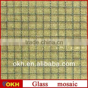 300x300mm Gold Leaf Glass Mosaic Tile thumbnail-1