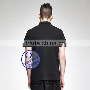 Custom Men's Blank Zipper Placket Polo Shirt thumbnail-3