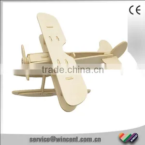 DIY Wood 3D Airplane Puzzle thumbnail-1