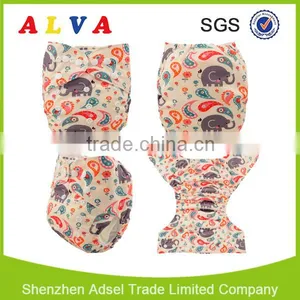 Alva New Animal and Plant Pattern Design Eco-friendly Cloth Baby Diaper Stock thumbnail-5