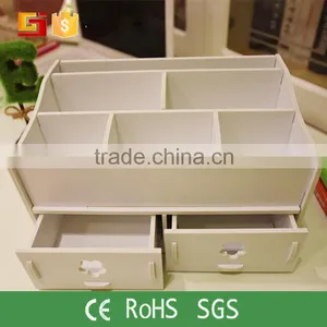 Cosmetic Storage Box DIY Makeup Desk Organizer Stationery Cute Case thumbnail-4