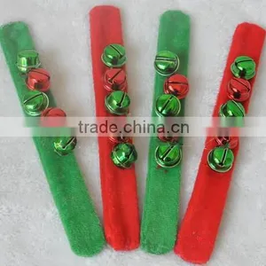 Merry Christmas Holiday Cuff Bracelet With Jingle Bells Christmas Party Gear thumbnail-1