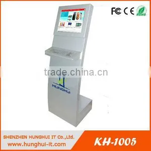 Interactive Touch Screen Queue Management System Kiosk With Printer thumbnail-1