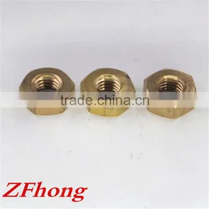 Made in China High Quality m1 - M10 Nickel Plated Din934 Brass Hex Nut thumbnail-4