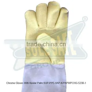 Chrome Gloves With Kevlar Palm ( SUP-PPE-HAP-K/PAPWPCHG-523B-1 ) thumbnail-1