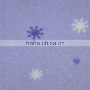 Light Blue Snow Printed Fabric thumbnail-1