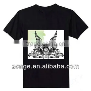 Customized Black Sublimation T-shirts thumbnail-1