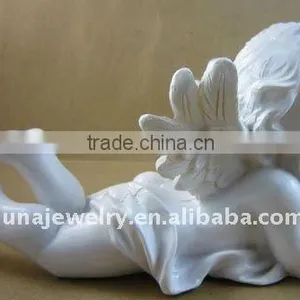 Sleeping Baby Angel, Resin Angel Statue,white Resin Angel thumbnail-1
