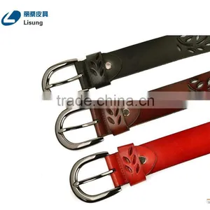 Mens Strong Hollow Out Mexican Genuine Leather Belts thumbnail-3