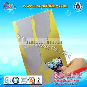 Reverse Side Printing Car Road Tax Sticker , Car Windscreen Sticker , Car Windshield Sticker thumbnail-1