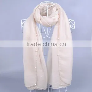 Pearl Fashion 100% Viscose Women Scarf Voile Scarves 180*90 Pashmina Muslim Scarf thumbnail-2
