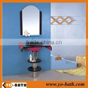 High Quality Bathroom Glass Wash Basin, Glass Vanity thumbnail-4