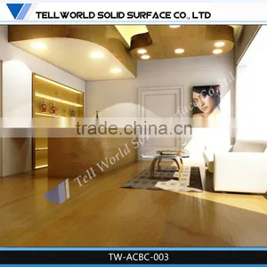 2014 Modern Fashionable Mini Style Wine Bar Counter, Acrylic Solid Surface for Jome thumbnail-1