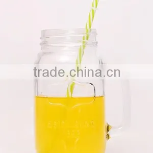 1000ml Glass Mason Jar With Lid and Handle thumbnail-2