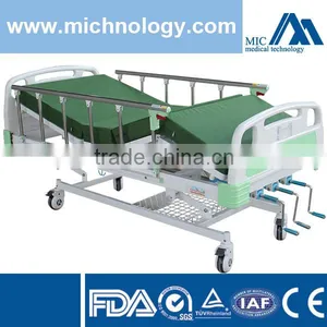 FDA Certification Comfortable Manual Hospital Bed, Manual Bed, 3 Crank Manual Hospital Bed thumbnail-1