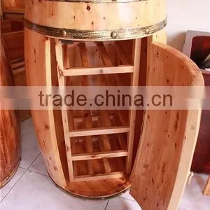 Handmade Barrel Bar Set, Wine Barrel Bar Furniture thumbnail-2