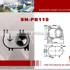 2014 Latest Design Morden Appearance Stainless Steel Surface and Words Slice Elevator Button/elevator Push Button/PB-119 thumbnail-1
